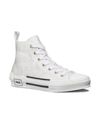 Dior B23 Oblique ‘White’ Sneakers – Luxury High-Top Designer Trainers