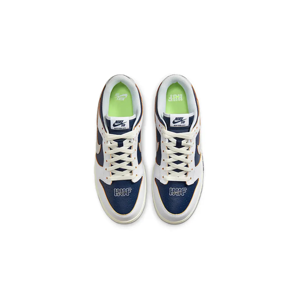 HUF x Nike SB Dunk Low White Blue | Limited Edition SB Dunk | Streetwear Collab Sneakers