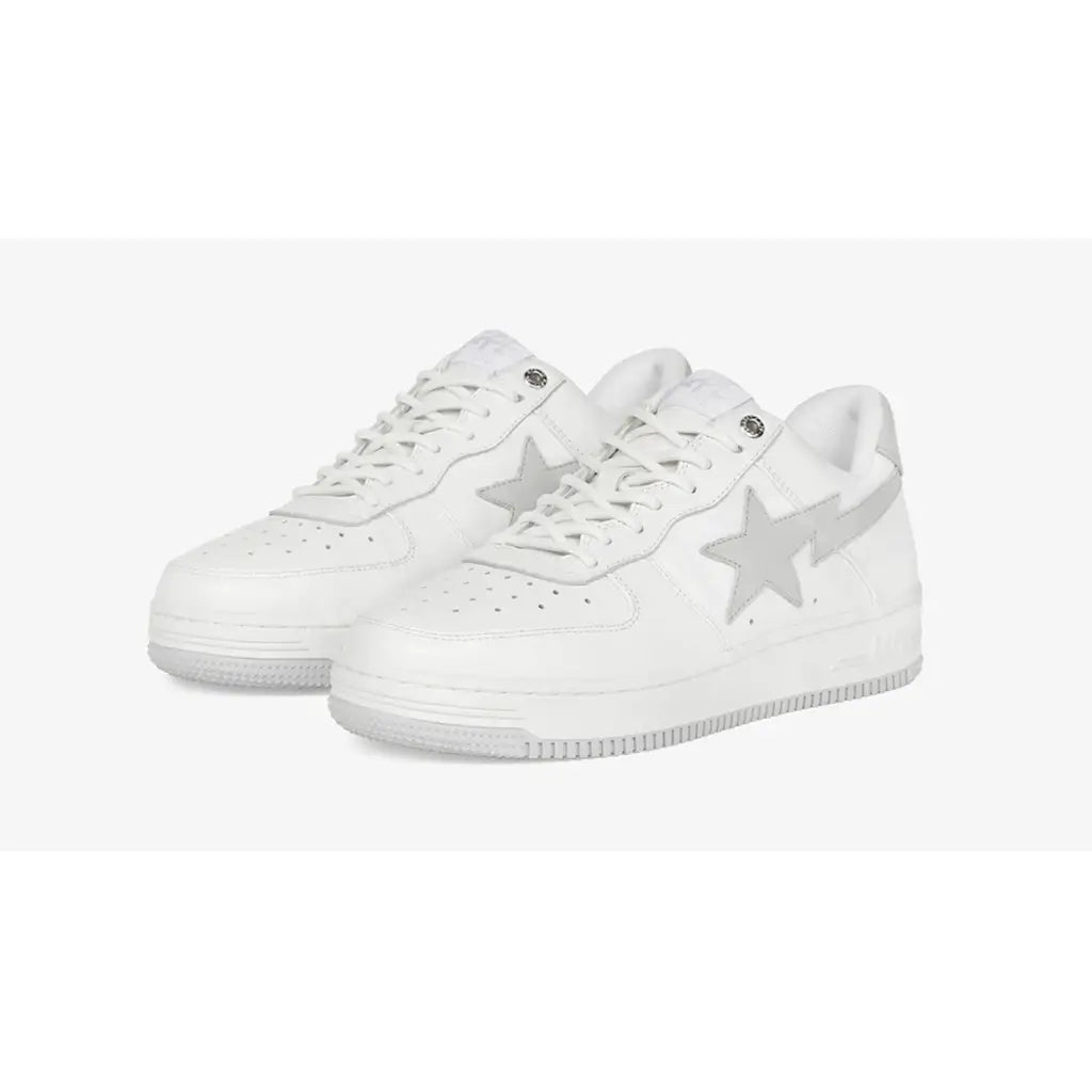 JJJJound x BAPESTA ‘White Grey’ Sneakers – Minimalist Luxury Streetwear Trainers