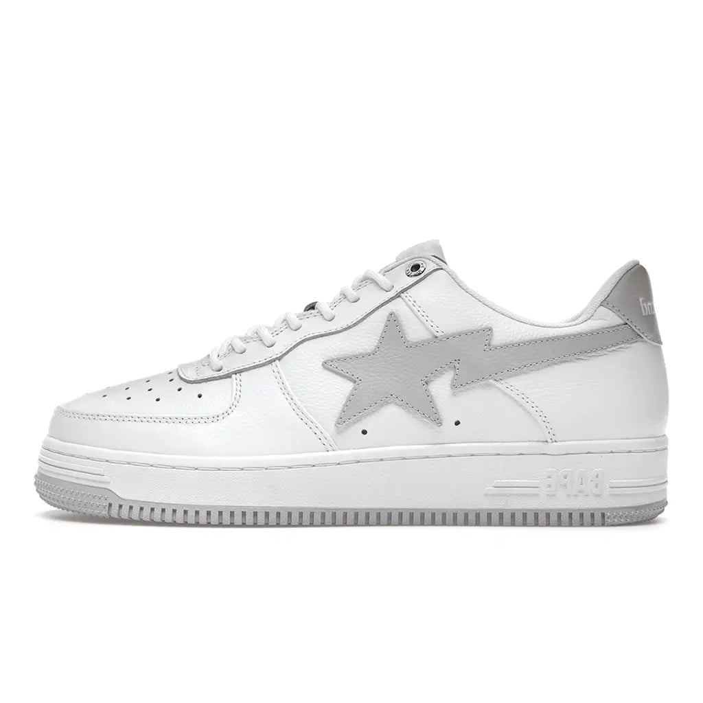 JJJJound x BAPESTA ‘White Grey’ Sneakers – Minimalist Luxury Streetwear Trainers