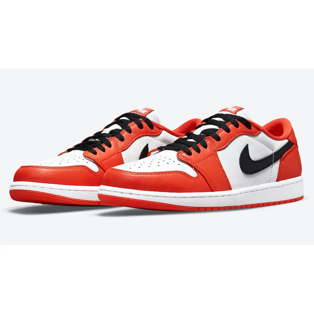 Nike Air Jordan 1 Low OG Starfish Trainers – Black Orange Men’s AJ1 Sneakers