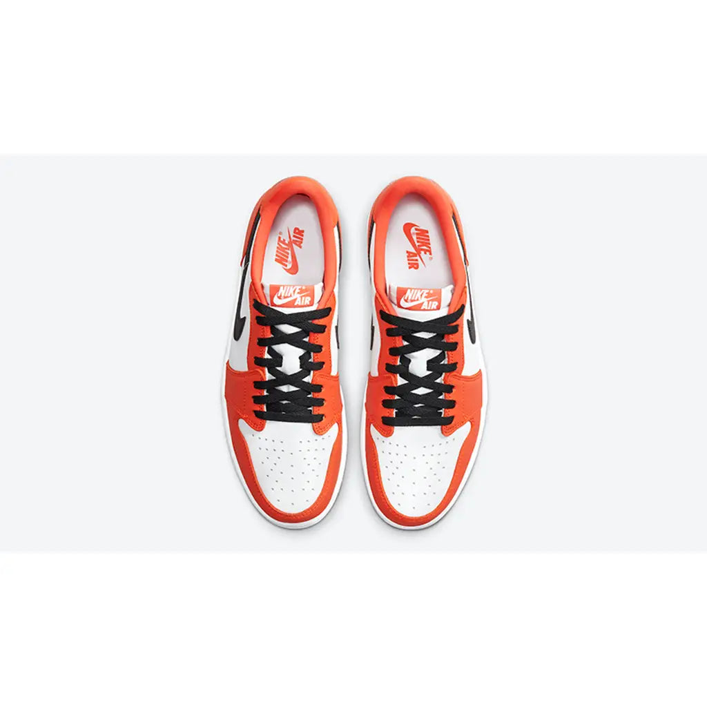 Nike Air Jordan 1 Low OG Starfish Trainers – Black Orange Men’s AJ1 Sneakers