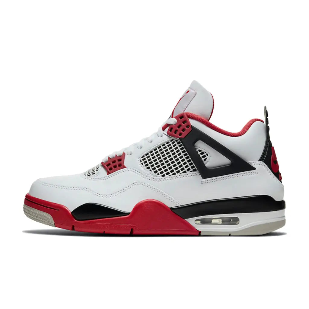 Air Jordan 4 Fire Red – Classic Silhouette with Bold Red Accents