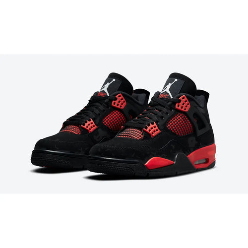 Air Jordan 4 Red Thunder – Bold Black and Red Iconic Silhouette