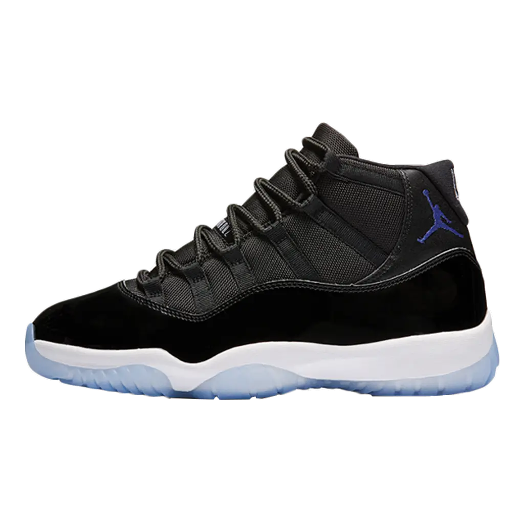 Air Jordan 11 Space Jam – Iconic Black & Blue Leather Design