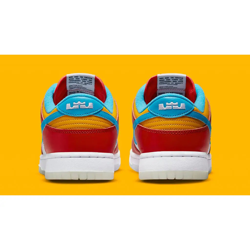 LeBron x Nike Dunk Low Fruity Pebbles | Limited Edition SB Dunk | Streetwear Collab Sneakers