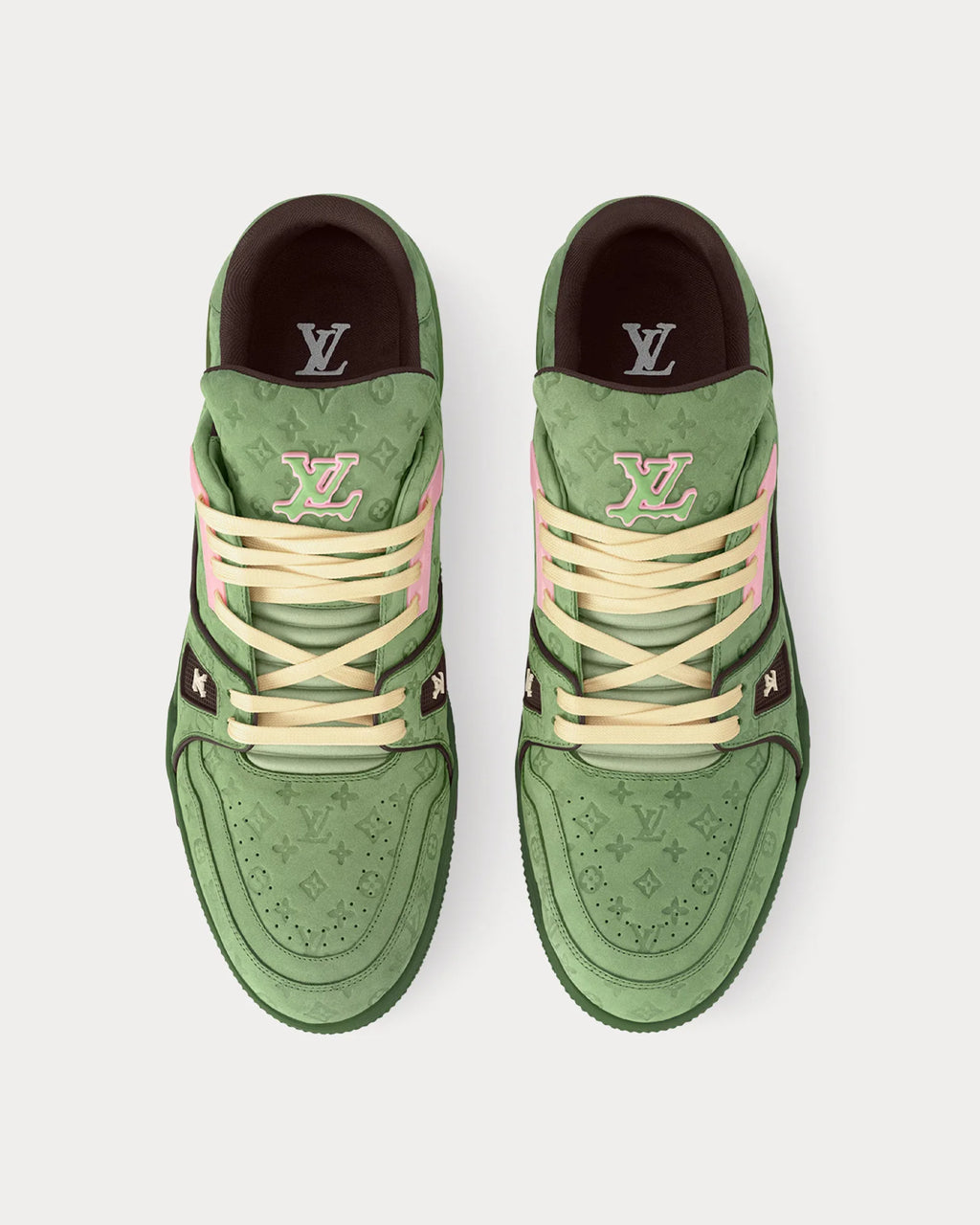 Louis Vuitton LV Trainers Green | Monogram Leather