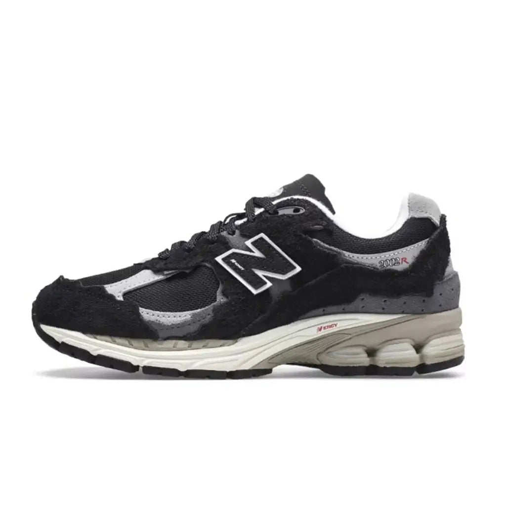 New Balance 2002R ‘Protection Pack Black Grey’ Trainers – Suede Mesh Sneakers with ABZORB & N-ergy Cushioning