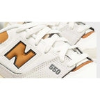 New Balance 550 ‘Sea Salt Orange’ Trainers – Leather Retro Sneakers