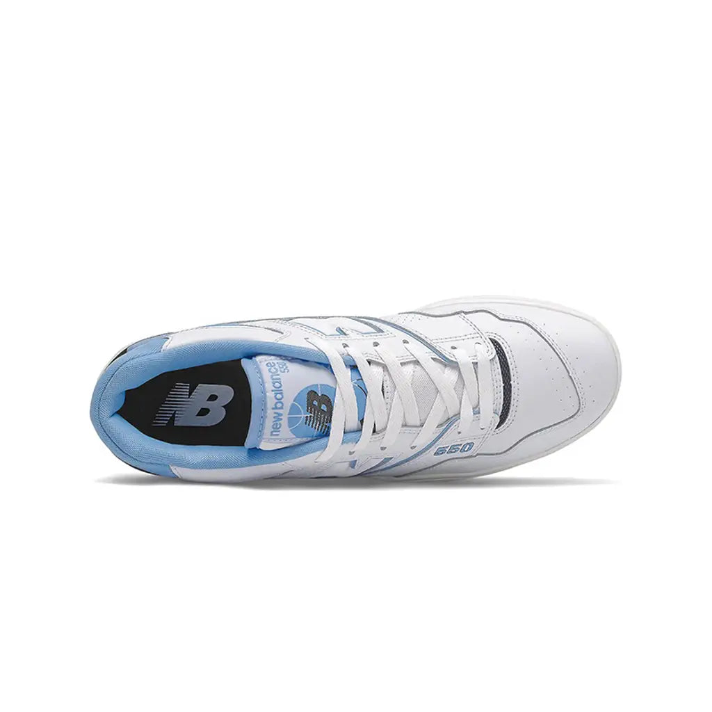 New Balance 550 ‘UNC’ Trainers – White Blue Leather Retro Sneakers