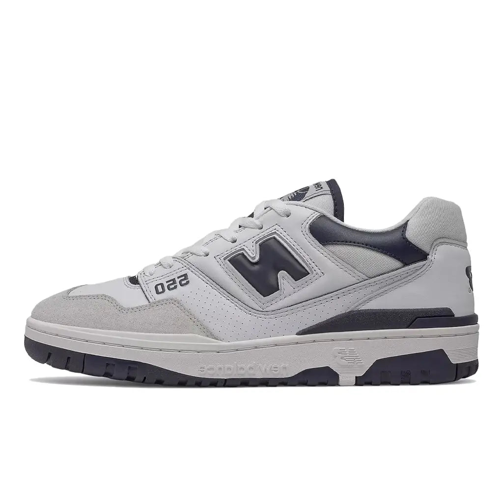 New Balance 550 ‘White Navy’ Trainers – Leather Retro Sneakers