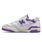 New Balance 550 ‘White Light Purple’ Trainers – Leather Retro Sneakers