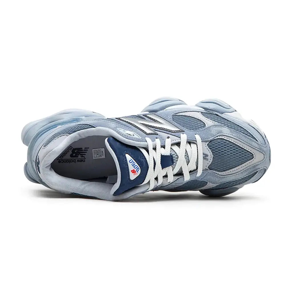 New Balance 9060 ‘Arctic Grey’ Trainers – Chunky Suede Mesh Sneakers with ABZORB & SBS Cushioning