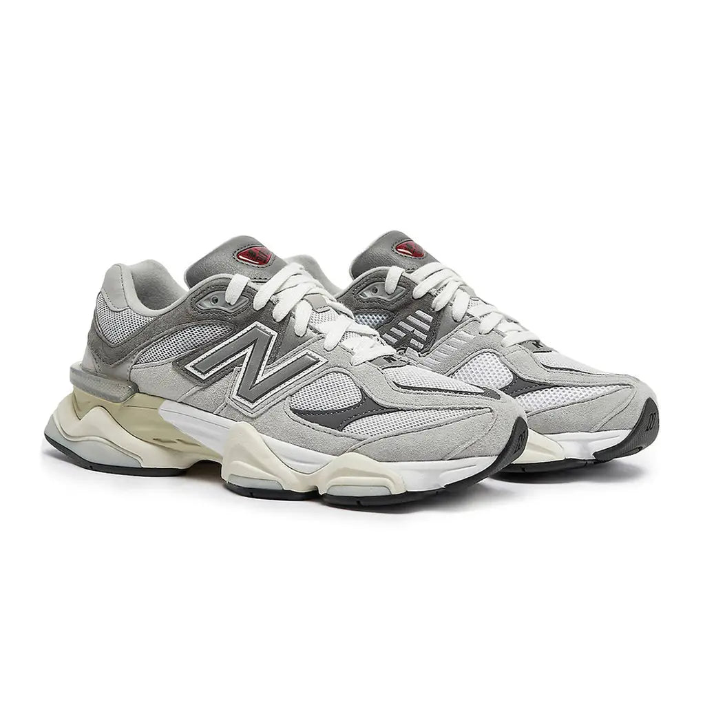 New Balance 9060 ‘Classic Grey’ Trainers – Chunky Suede Mesh Sneakers with ABZORB & SBS Cushioning
