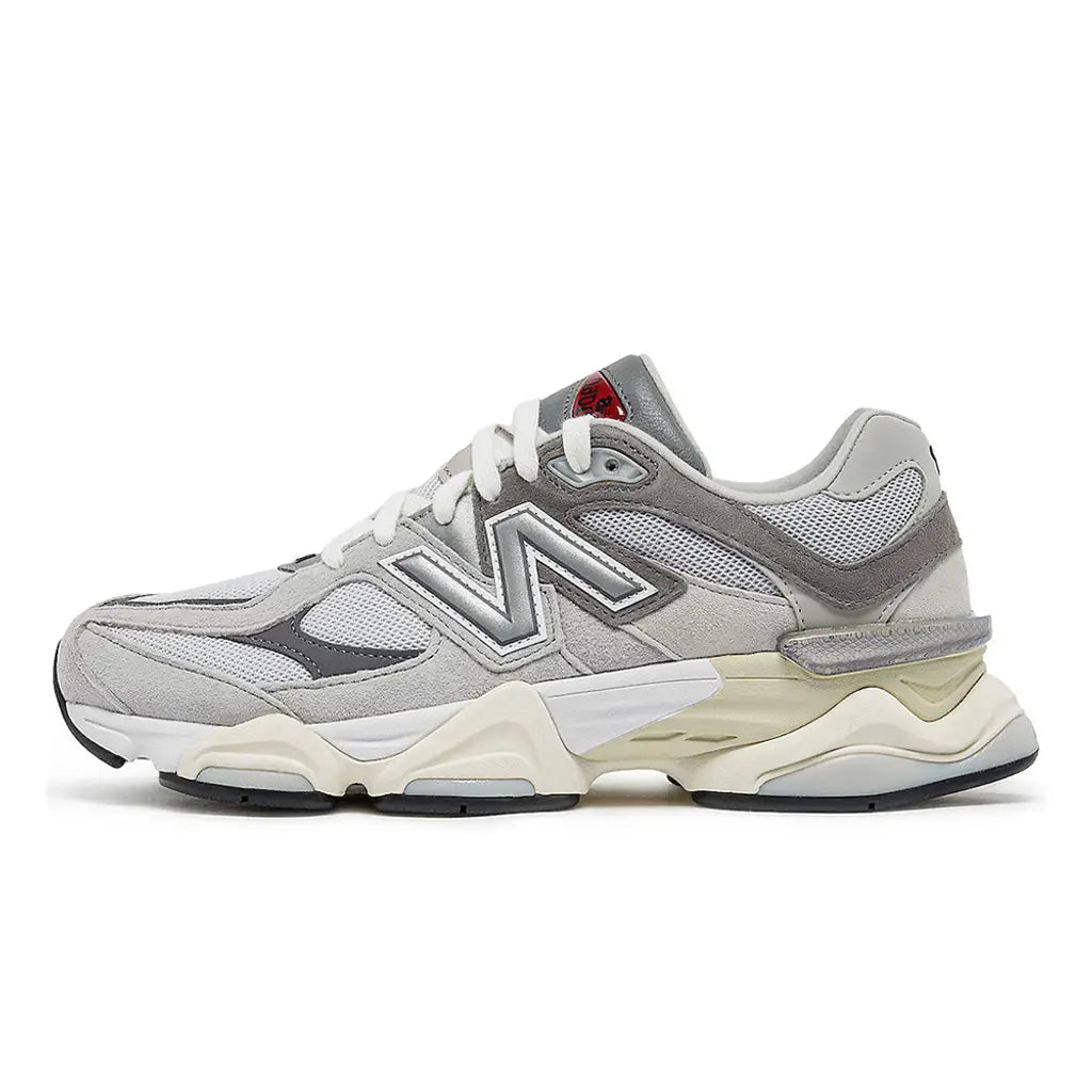 New Balance 9060 ‘Classic Grey’ Trainers – Chunky Suede Mesh Sneakers with ABZORB & SBS Cushioning