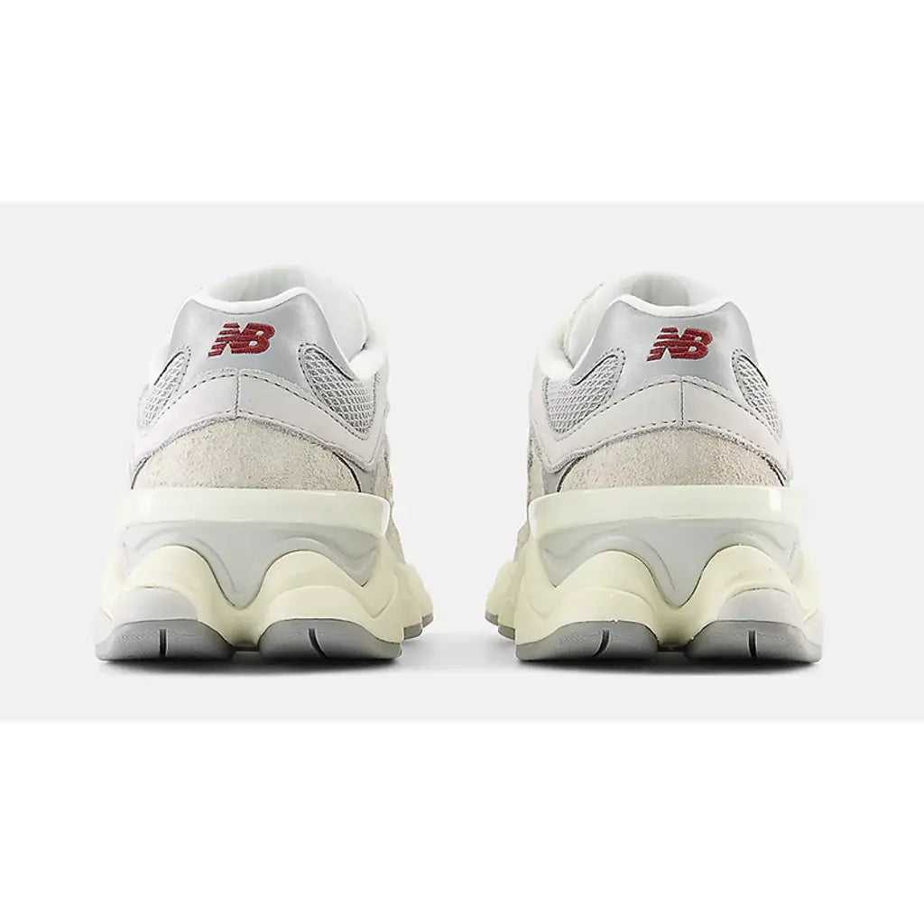 New Balance 9060 ‘Lunar New Year White Red’ Trainers – Chunky Mesh & Suede Sneakers with ABZORB & SBS Cushioning (U9060LNY)