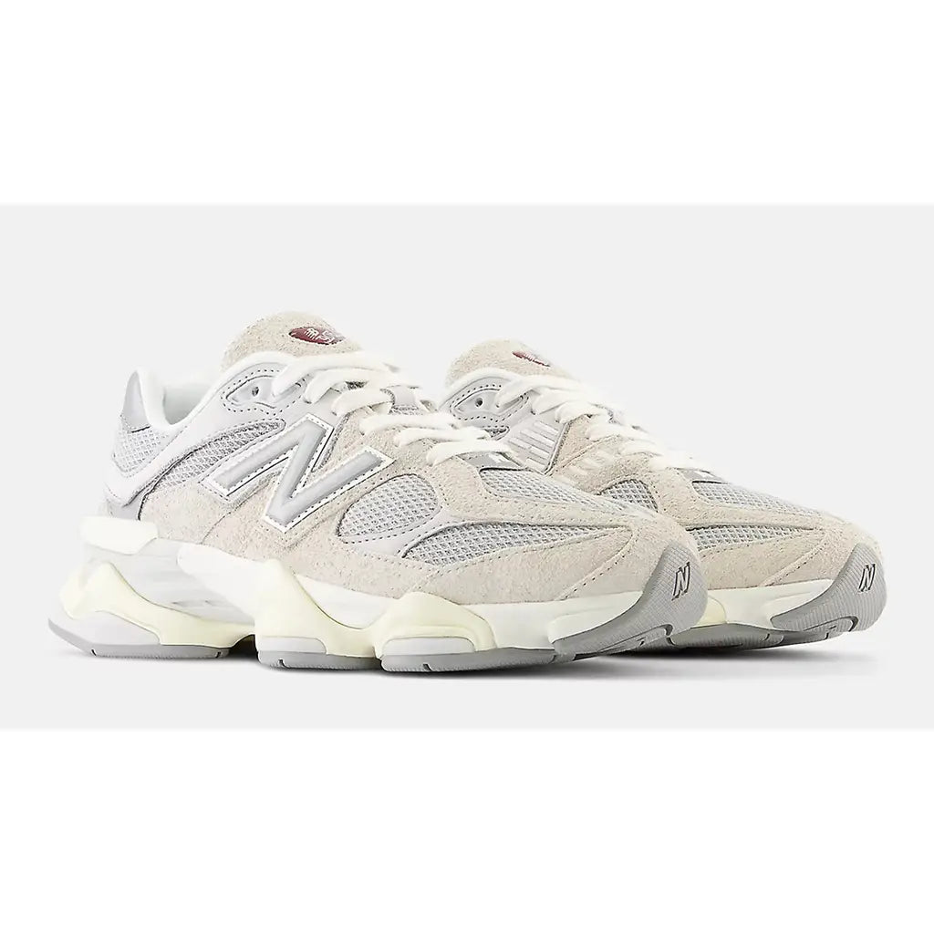 New Balance 9060 ‘Lunar New Year White Red’ Trainers – Chunky Mesh & Suede Sneakers with ABZORB & SBS Cushioning (U9060LNY)