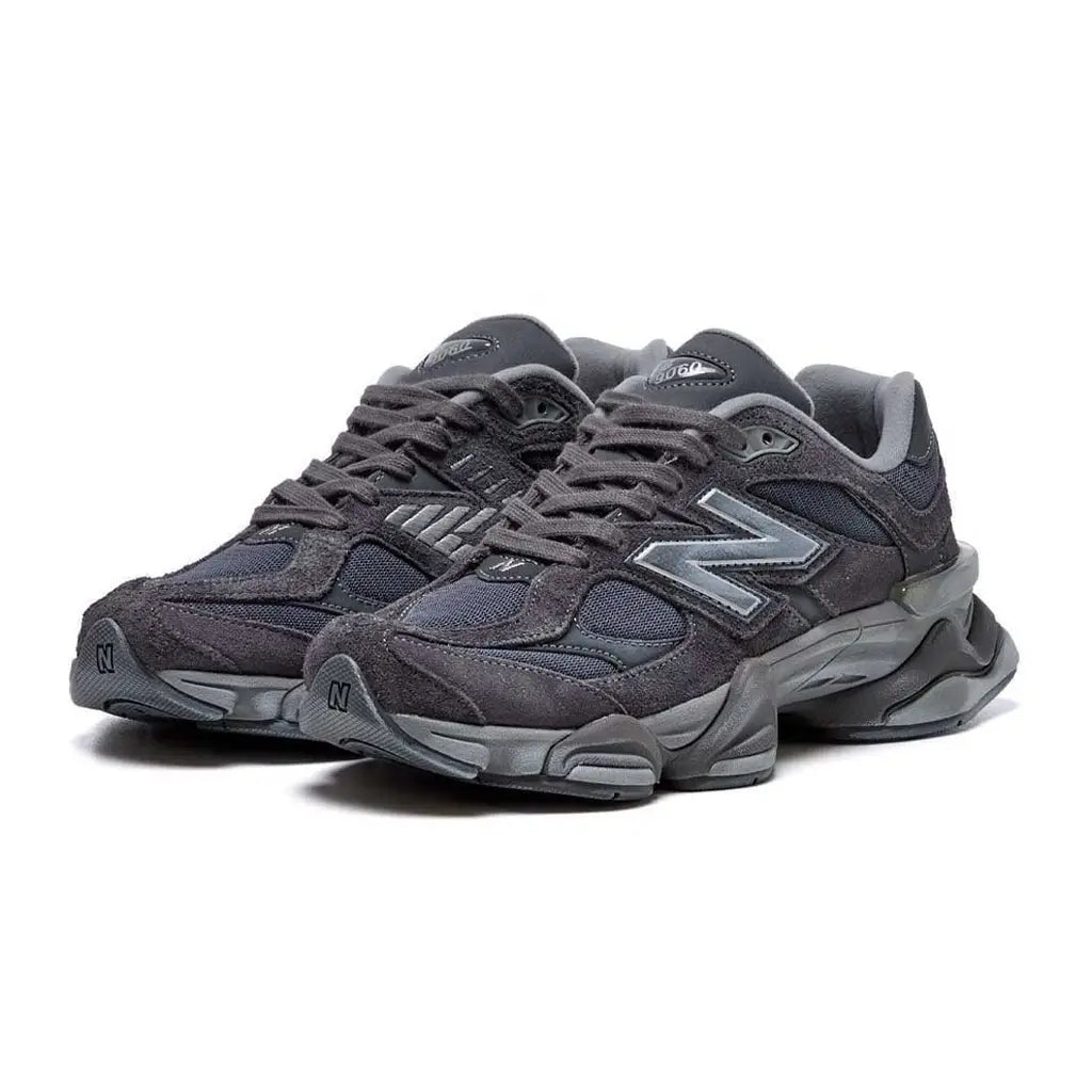 New Balance 9060 ‘Magnet’ Trainers – Chunky Suede Mesh Sneakers with ABZORB & SBS Cushioning (U9060SG)