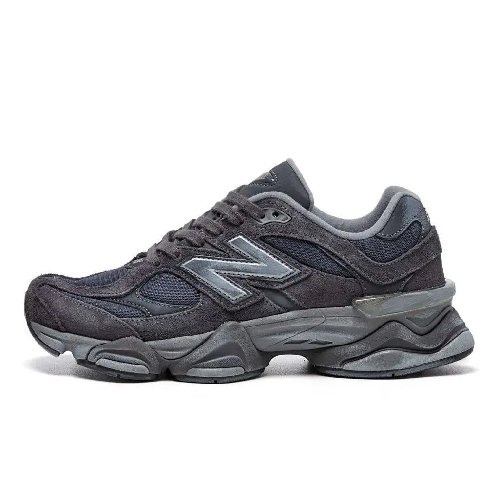New Balance 9060 ‘Magnet’ Trainers – Chunky Suede Mesh Sneakers with ABZORB & SBS Cushioning (U9060SG)