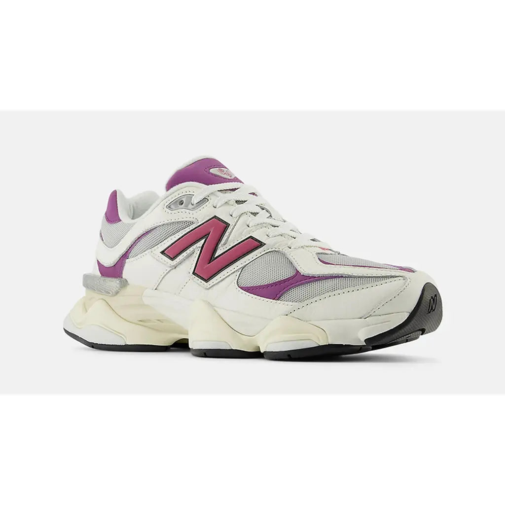 New Balance 9060 ‘Magenta’ Trainers – Chunky Mesh & Suede Sneakers with ABZORB & SBS Cushioning