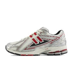 New Balance 1906R ‘Silver Metallic Crimson’ Trainers – Mesh Running Sneakers with ABZORB & N-ergy Cushioning (M1906REA)
