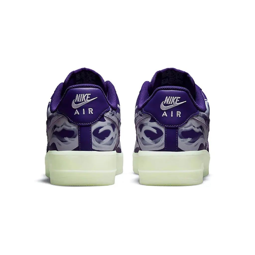 Nike Air Force 1 Purple Skeleton – Bold Monochrome and Streetwear Design
