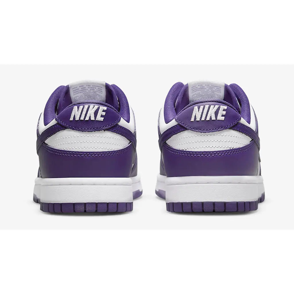 Nike Dunk Low Court Purple White | Classic Two-Tone Dunk | Premium Leather Sneakers
