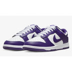 Nike Dunk Low Court Purple White | Classic Two-Tone Dunk | Premium Leather Sneakers