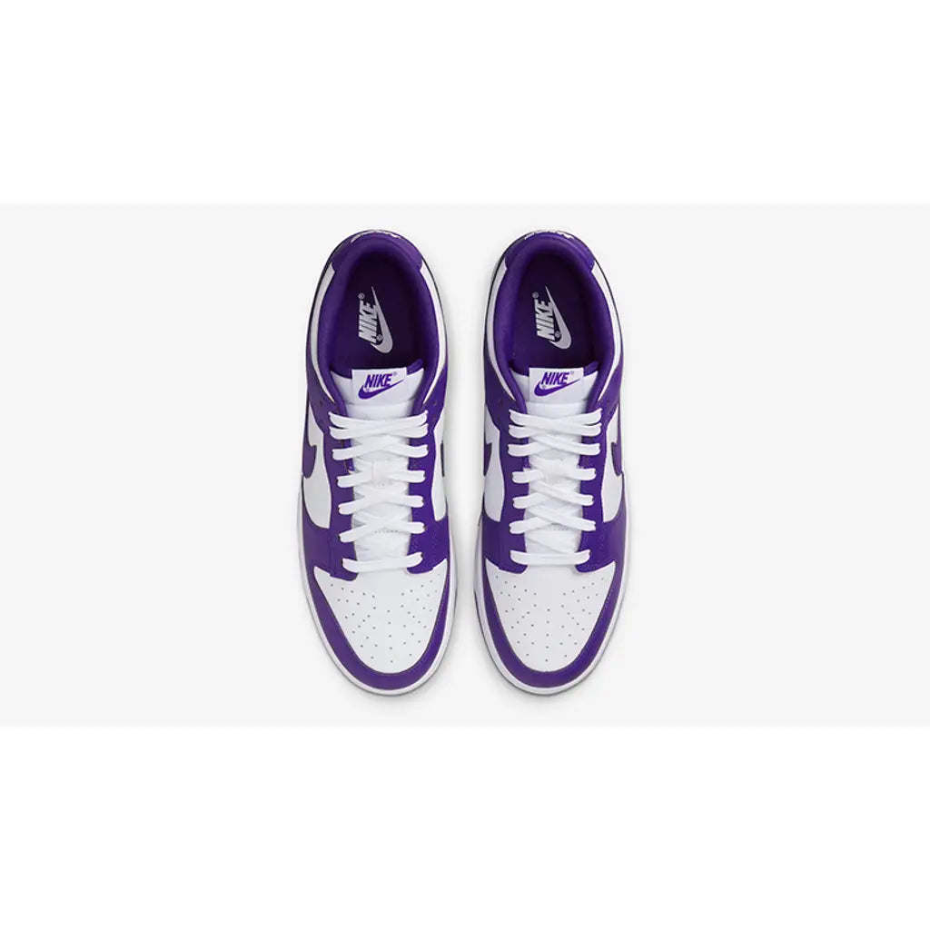Nike Dunk Low Court Purple White | Classic Two-Tone Dunk | Premium Leather Sneakers