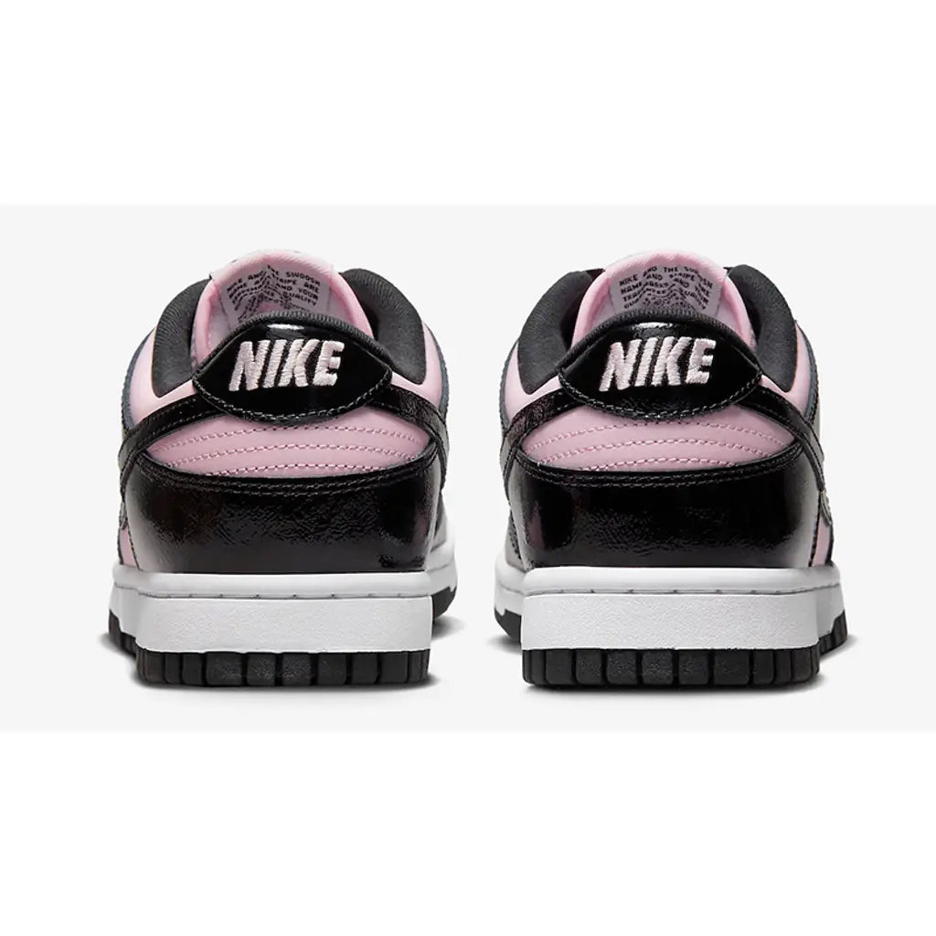 Nike Dunk Low Pink Black Patent | Glossy Two-Tone Dunk | Retro Streetwear Sneakers