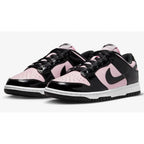 Nike Dunk Low Pink Black Patent | Glossy Two-Tone Dunk | Retro Streetwear Sneakers