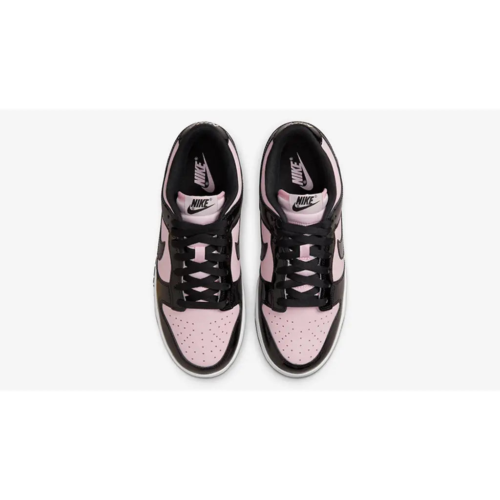 Nike Dunk Low Pink Black Patent | Glossy Two-Tone Dunk | Retro Streetwear Sneakers