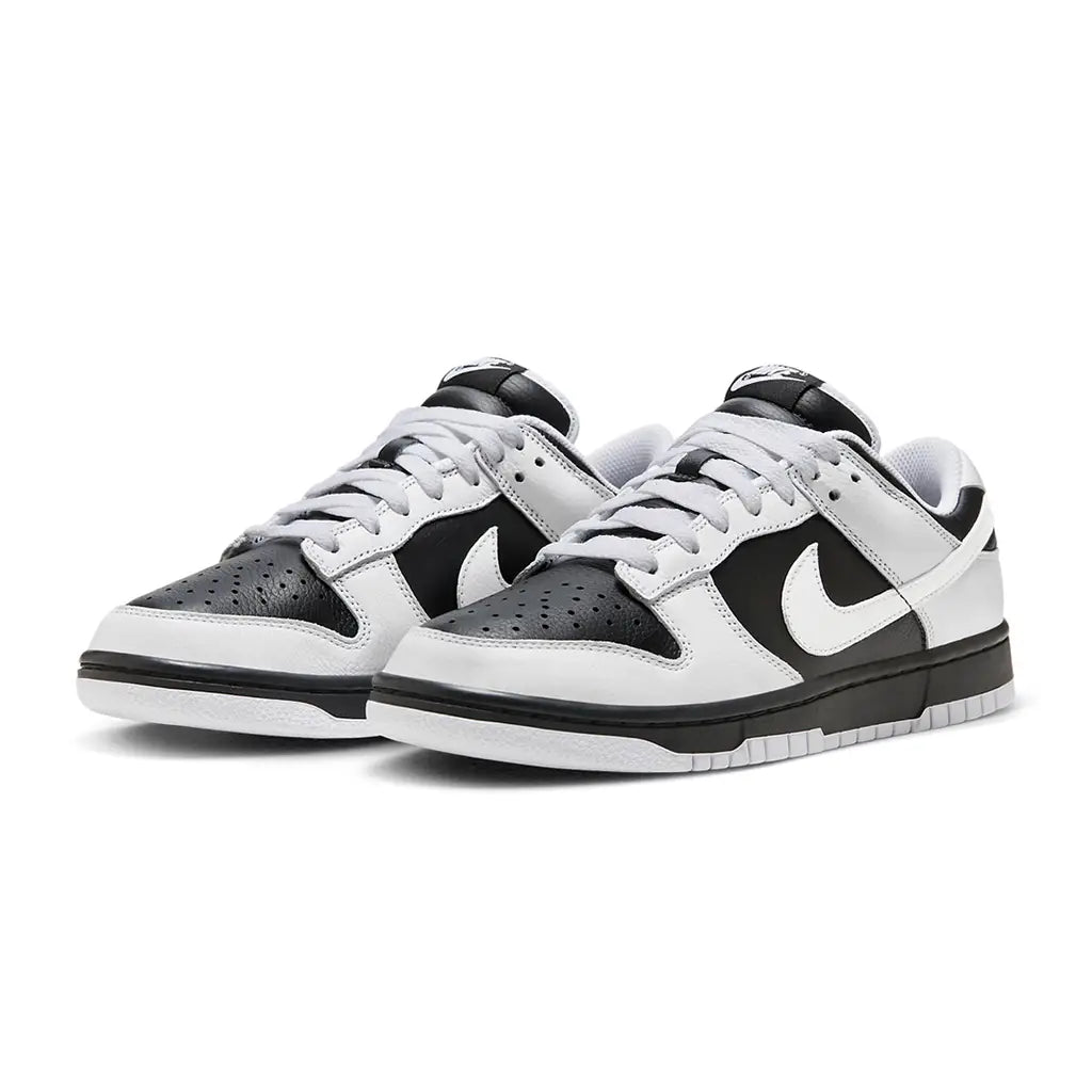 Nike Dunk Low Reverse Panda White Black | Iconic Two-Tone Dunk | Retro Sneakers
