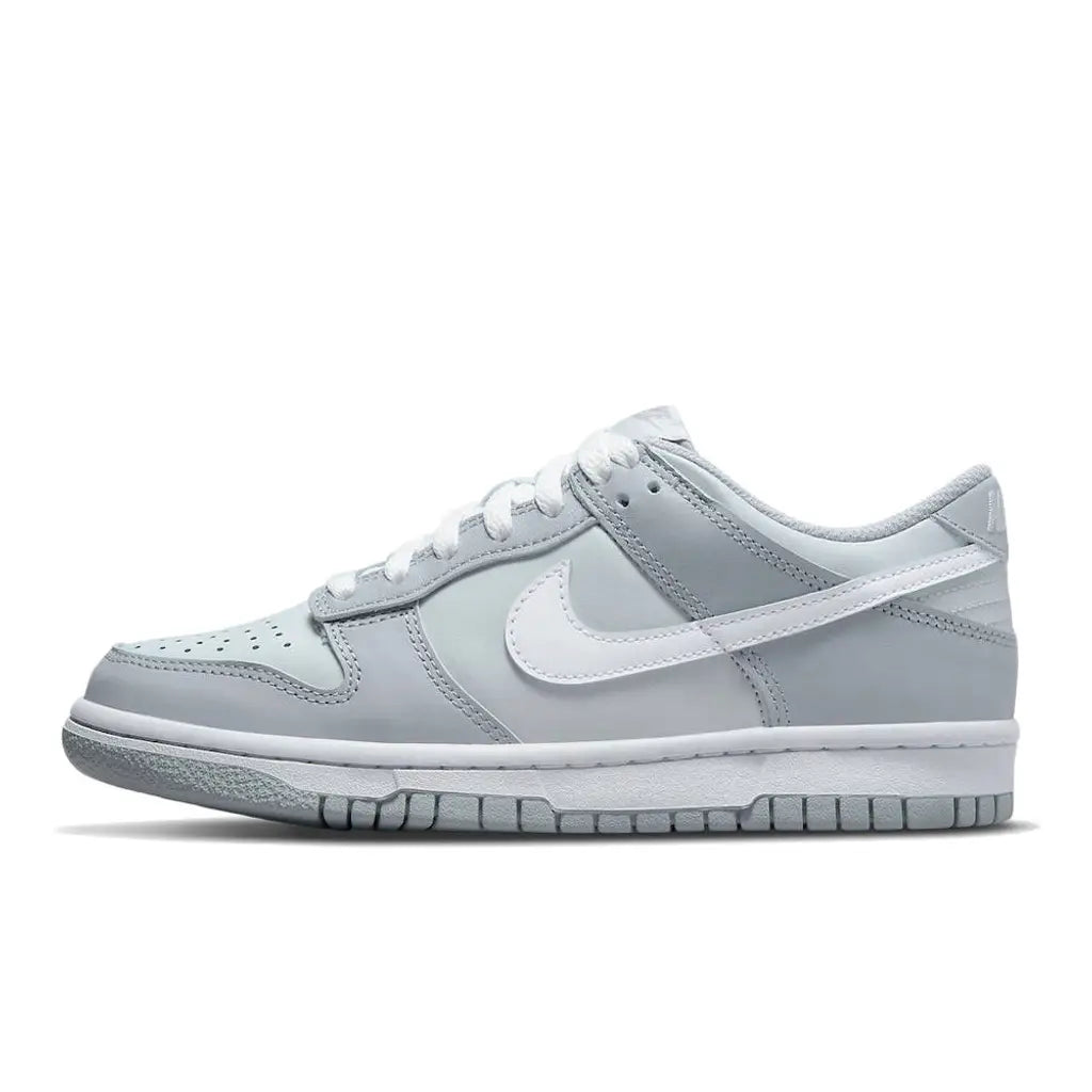 Nike Dunk Low GS Pure Platinum Wolf Grey |  Premium Two-Tone Sneakers