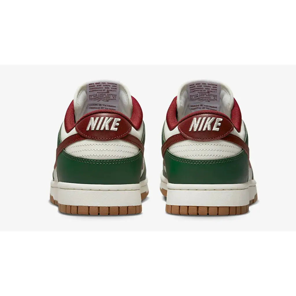 Nike Dunk Low White Green Team Red | Classic Three-Tone Dunk | Retro Sneakers