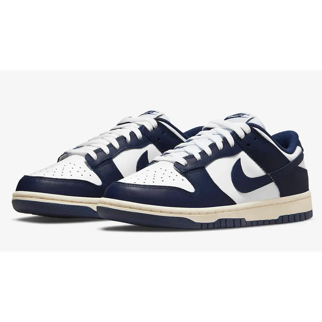 Nike Dunk Low Vintage Navy | Retro Navy Dunk | Classic Two-Tone Sneakers