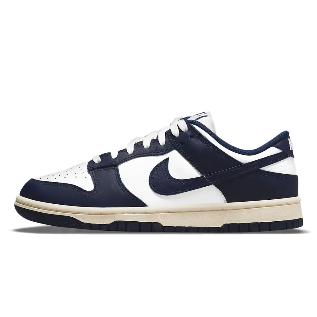 Nike Dunk Low Vintage Navy | Retro Navy Dunk | Classic Two-Tone Sneakers