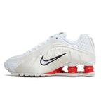 Nike Shox R4 GS Sail Crimson – Stylish Youth Cushioned Sneakers