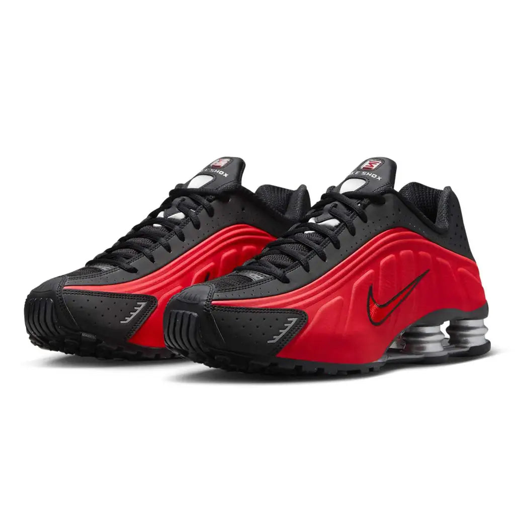 Nike Shox R4 University Red Black – Bold Cushioned Sneakers