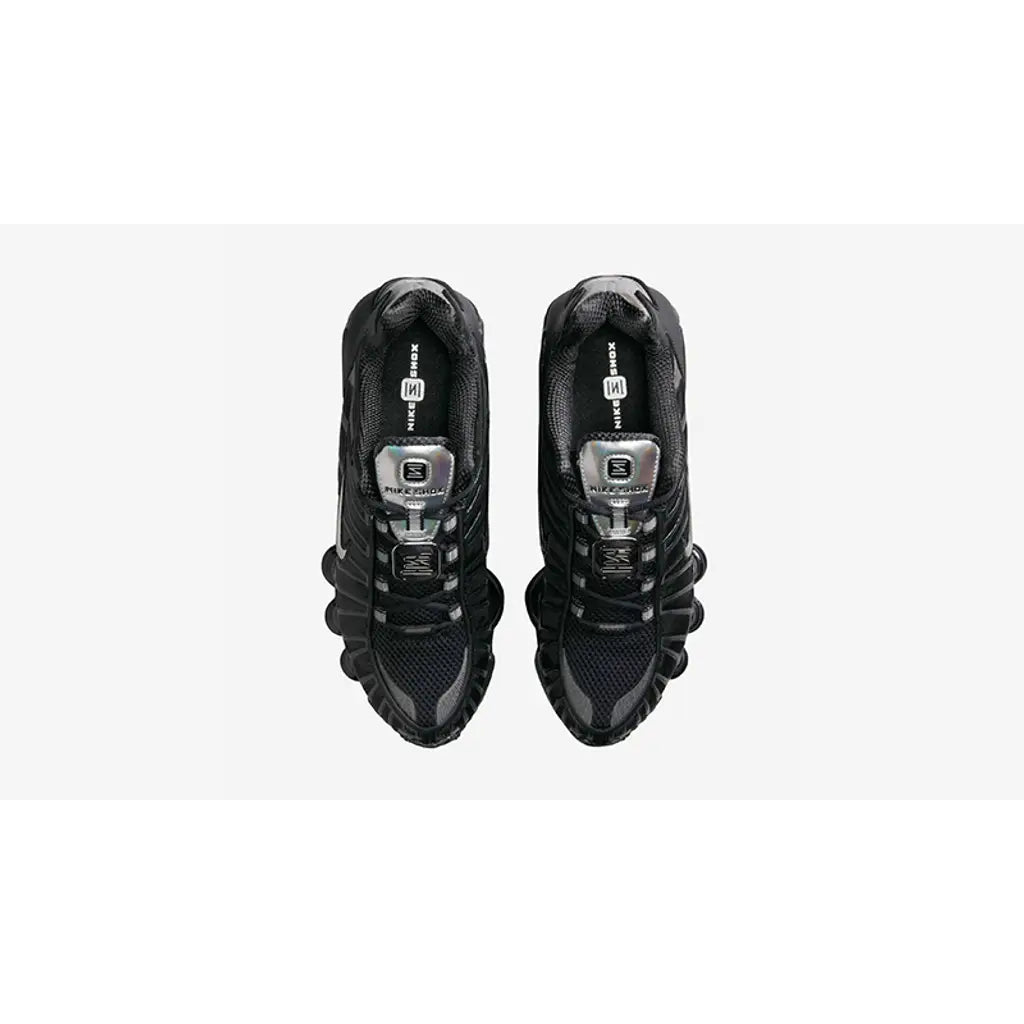 Nike Shox TL Off Noir Metallic Silver AR3566-002 – Black Silver Shox Cushioning Trainer