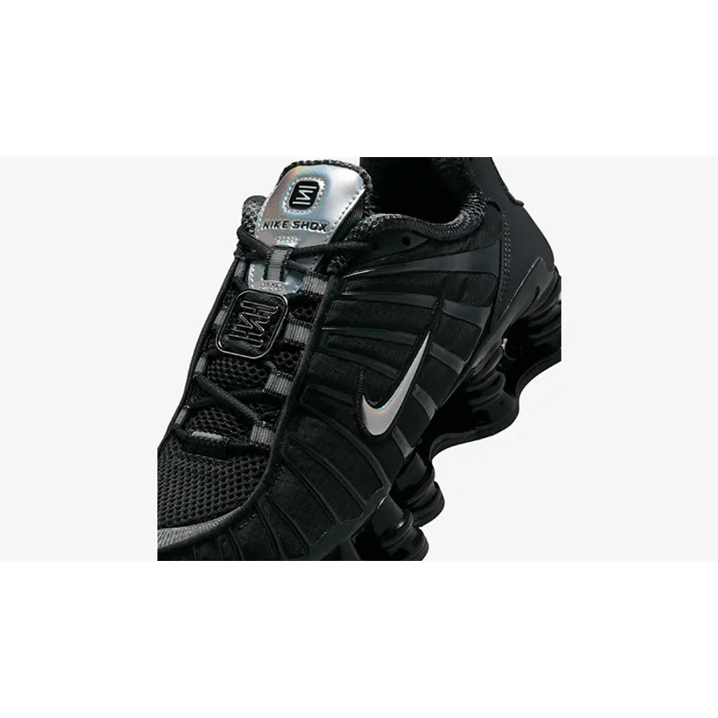Nike Shox TL Off Noir Metallic Silver AR3566-002 – Black Silver Shox Cushioning Trainer
