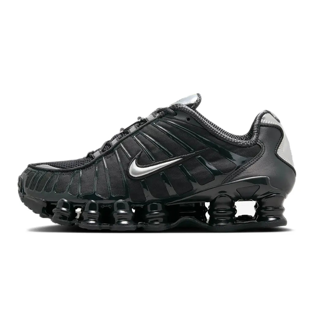 Nike Shox TL Off Noir Metallic Silver AR3566-002 – Black Silver Shox Cushioning Trainer