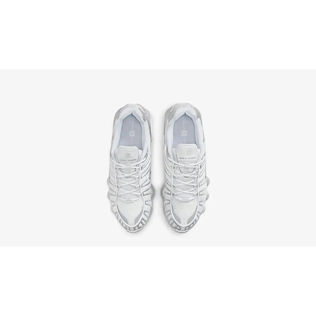 Nike Shox TL White Chrome – Clean White Upper with Chrome Shox Columns