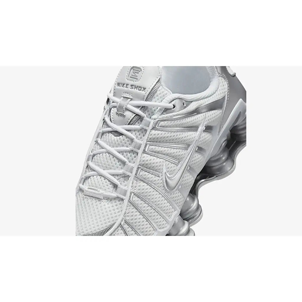 Nike Shox TL White Chrome – Clean White Upper with Chrome Shox Columns