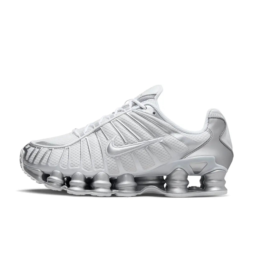 Nike Shox TL White Chrome – Clean White Upper with Chrome Shox Columns