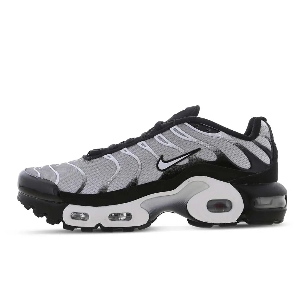 Nike TN Air Max Plus GS Black Metallic Silver Trainers Sneakers