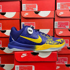 Nike Kobe 5 Protro 5 Rings Blue Yellow Trainers – Championship-Inspired Basketball Sneakers