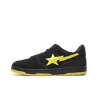 BAPE Sk8 Sta ‘Black Electric Yellow’ Sneakers – Bold Streetwear Skate Trainers