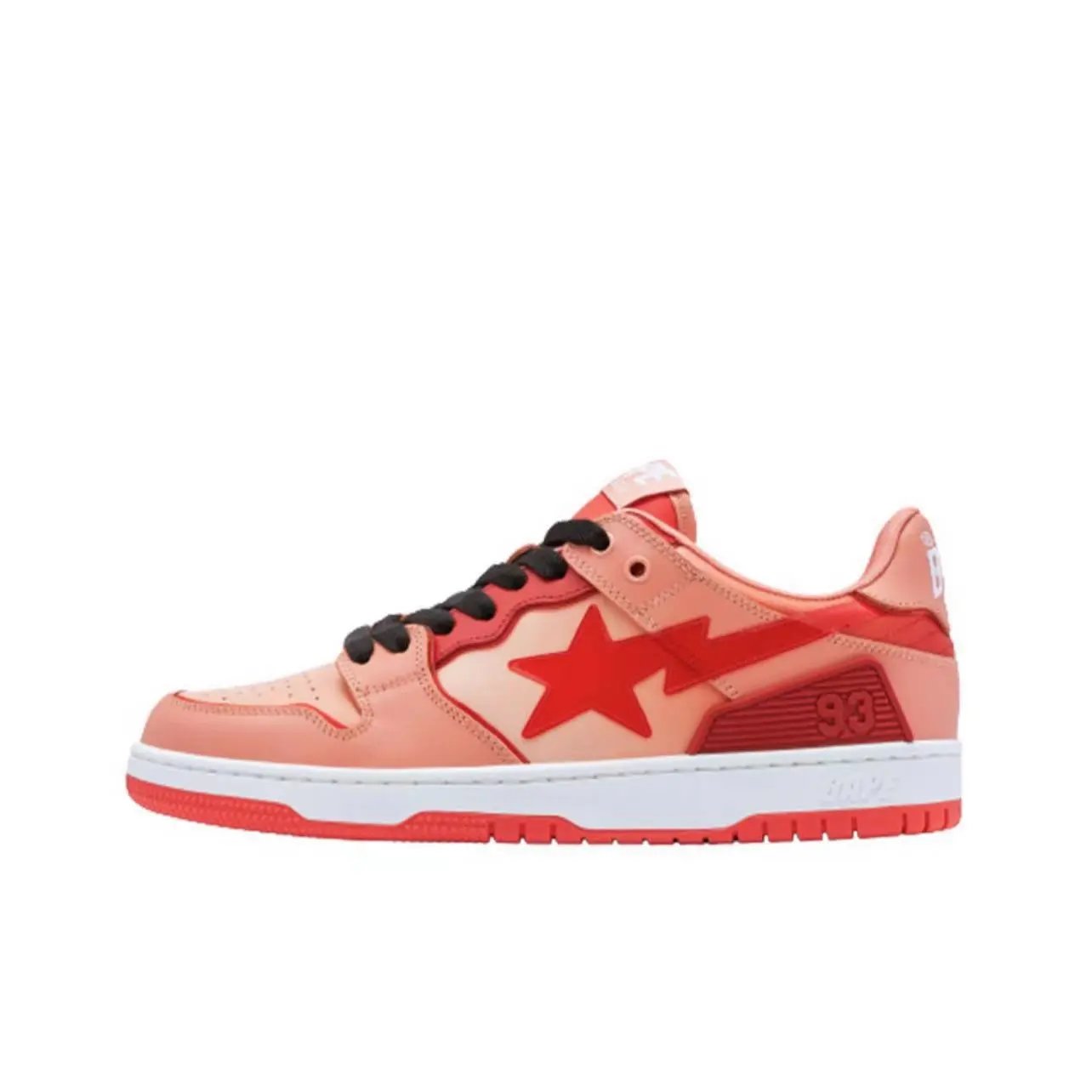 BAPE Sk8 Sta #5 ‘Red’ Sneakers – Bold Streetwear Skate Low-Tops