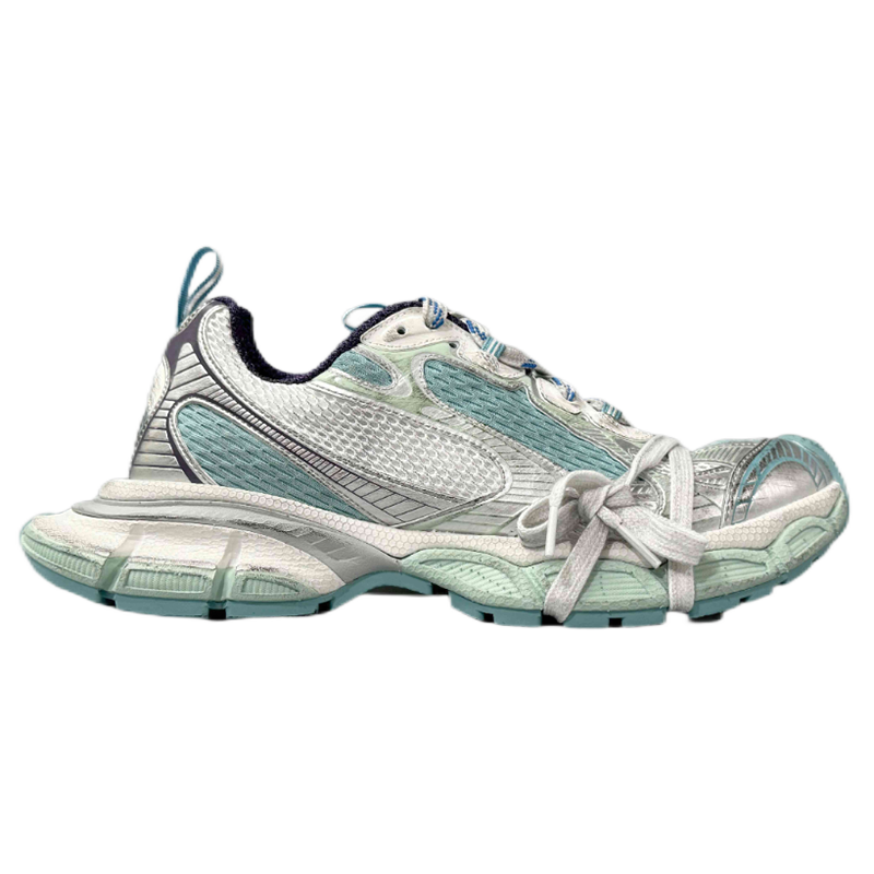 Balenciaga 3XL Mesh & Polyurethane Light Blue White Purple Sneakers | Luxury Trainers UK
